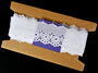 Cotton embroidery lace 65005, width 52 mm, white - 5/5