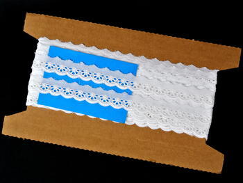 Embroidery lace No. 65018 white | 9,2 m - 5