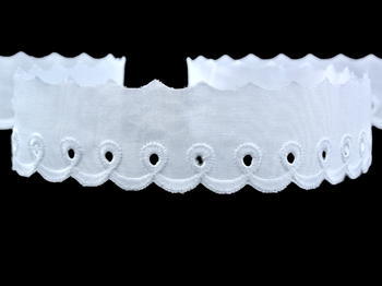 Embroidery lace No. 65100 white | 9,2 m - 5
