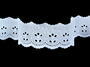 Embroidery lace No. 65011 white | 9,2 m - 5/6