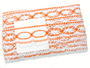 Bobbin lace No. 75037 white/rich orange | 30 m - 5/5