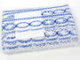 Bobbin lace No. 75037 white/royale blue | 30 m - 5/5