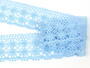 Cotton bobbin lace 75076, width 53 mm, light blue - 5/5