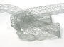 Metalic bobbin lace 75077, width 33 mm, Lurex silver - 5/5