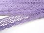 Cotton bobbin lace 75077, width 32 mm, purple III - 5/5