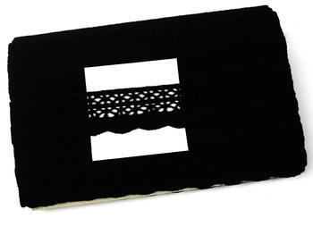 Bobbin lace No. 75077 black | 30 m - 5