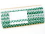 Bobbin lace No. 75087 white/light green | 30 m - 5/5