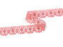 Cotton bobbin lace 75088, width 27 mm, rose - 5/5
