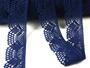 Cotton bobbin lace 75098, width 45 mm, blue - 5/5