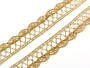 Metalic bobbin lace 75099, width 18 mm, Lurex gold - 5/5