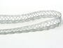 Metalic bobbin lace 75099, width 18 mm, Lurex silver - 5/6