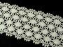 Cotton bobbin lace 75121, width 80 mm, ecru - 4/4