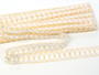 Bobbin lace No. 75169 white/dark yellow | 30 m - 5/6