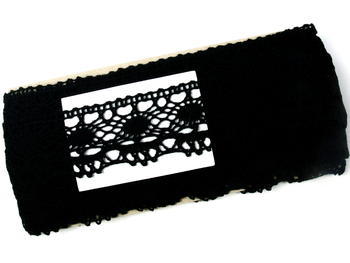 Bobbin lace No. 75238 black | 30 m - 5