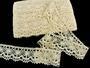 Cotton bobbin lace 75238, width 51 mm, ecru - 5/5