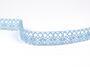 Cotton bobbin lace 75239, width 19 mm, light blue - 5/5