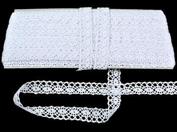 Cotton bobbin lace 75244, width 16 mm, white - 5