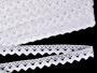 Cotton bobbin lace 75259, width 17 mm, white - 5/5