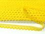 Cotton bobbin lace 75259, width 17 mm, yellow - 5/5
