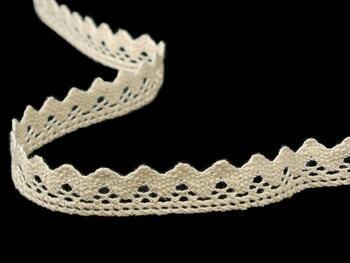 Cotton bobbin lace 75259, width 17 mm, ecru - 5