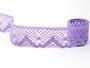 Cotton bobbin lace 75261, width 40 mm, purple III - 5/5