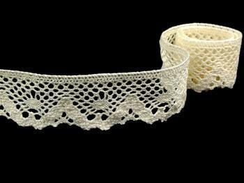 Cotton bobbin lace 75261, width 40 mm, ecru - 5