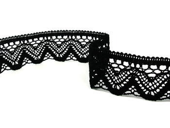 Bobbin lace No. 75301 black | 30 m - 5