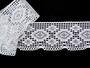 Cotton bobbin lace 75330, width 46 mm, white - 5/5