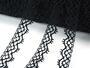 Cotton bobbin lace 75346, width 15 mm, black - 5/5
