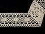 Cotton bobbin lace insert 75384, width 45 mm, ecru - 5/5