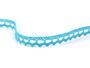 Cotton bobbin lace 75397, width 9 mm, turquoise - 5/6