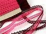 Cotton bobbin lace 75397, width 9 mm, fuchsia - 5/5