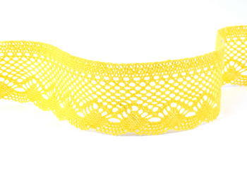 Bobbin lace No.75414 yellow | 30 m - 5