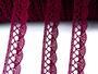 Cotton bobbin lace 75428, width 18 mm, violet - 5/6
