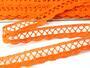 Cotton bobbin lace 75428, width 18 mm, rich orange - 5/5