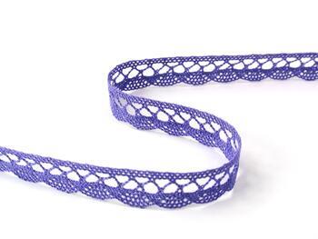 Cotton bobbin lace 75428, width 18 mm, purple II - 5