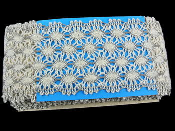 Bobbin lace No. 75530 ecru/dark linen | 30 m - 5