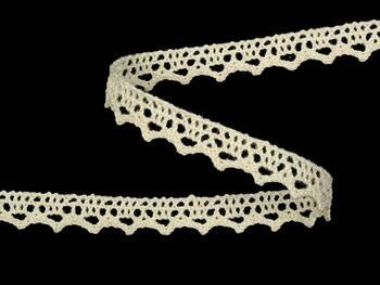 Cotton bobbin lace 75633, width 10 mm, ecru - 5