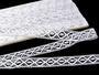 Cotton bobbin lace insert 75165, width 20 mm, white - 5/5