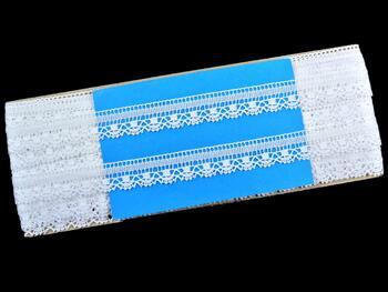 Cotton bobbin lace 81017, width 19 mm, white - 5