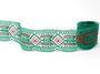 Bobbin lace No. 81919 dark green/light red | 30 m - 5/5