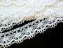 Cotton bobbin lace 82167, width 28 mm, white/Lurex gold - 5/7