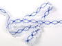 Bobbin lace No. 82176 white/blue | 30 m - 5/5