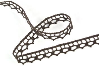 Bobbin lace No. 82195 dark brown | 30 m - 5