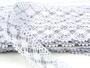 Cotton bobbin lace 82231, width 32 mm, white/Lurex silver - 5/5