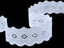 Embroidery lace No. 65099 white | 9,1 m - 6/7