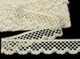 Cotton bobbin lace 75067, width 47 mm, ecru - 6/6