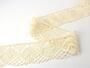 Cotton bobbin lace 75132, width 65 mm, ecru - 6/6