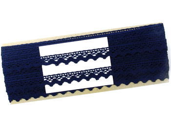 Bobbin lace No. 75259 blueblack | 30 m - 6