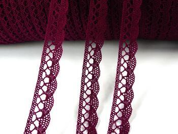 Cotton bobbin lace 75428, width 18 mm, violet - 6